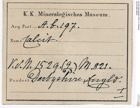 Etiketten zu Calcit (NHMW-MIN-Ab197)